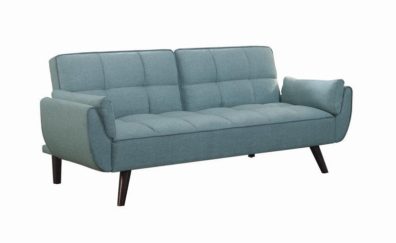 Caufield Biscuit-tufted Sofa Bed Turquoise Blue - Theo's Factory Direct Mattress & Furniture (Columbus, OH)