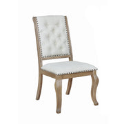 Brockway Tufted Side Chairs Cream and Barley Brown (Set of 2) - Theo's Factory Direct Mattress & Furniture (Columbus, OH)