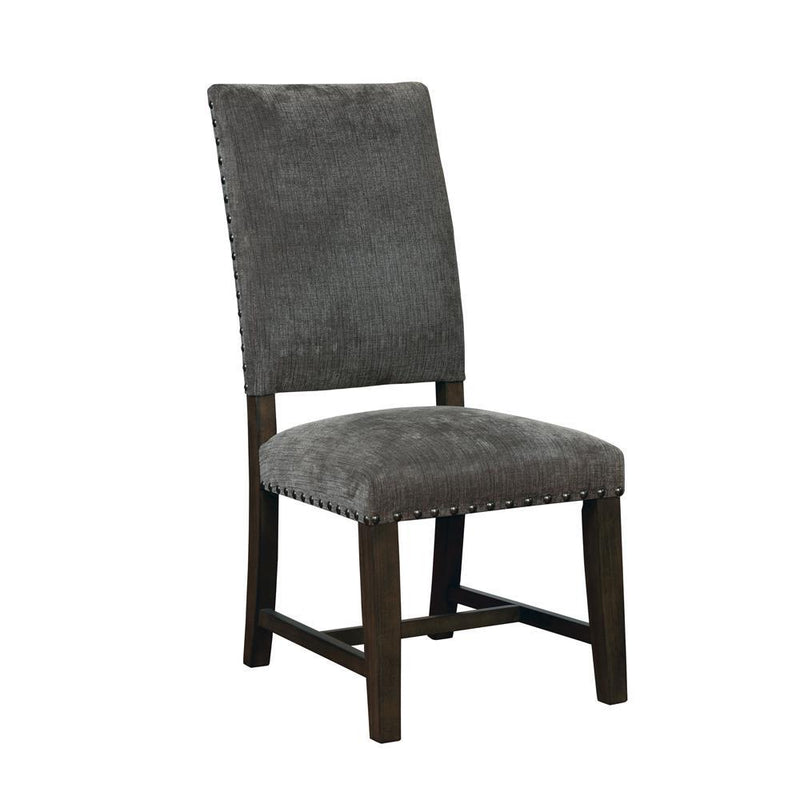 Twain Upholstered Side Chairs Warm Grey (Set of 2) - Theo's Factory Direct Mattress & Furniture (Columbus, OH)