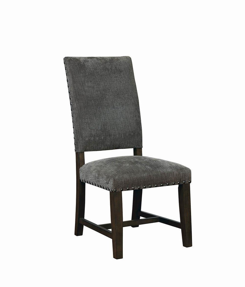 Twain Upholstered Side Chairs Warm Grey (Set of 2) - Theo's Factory Direct Mattress & Furniture (Columbus, OH)