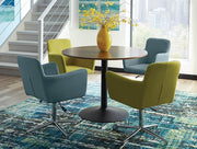 Cora Round Dining Table Walnut and Black - Theo's Factory Direct Mattress & Furniture (Columbus, OH)