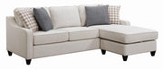 Mcloughlin Upholstered Sectional Platinum - Theo's Factory Direct Mattress & Furniture (Columbus, OH)