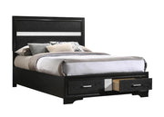 Miranda Full & Twin Storage Bed Black - Theo's Factory Direct Mattress & Furniture (Columbus, OH)