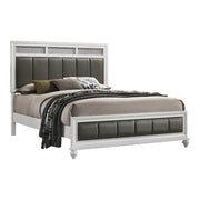 Barzini California King, E.King, & Queen Upholstered Panel Bed White - Theo's Factory Direct Mattress & Furniture (Columbus, OH)