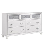 Barzini 7-drawer Dresser White - Theo's Factory Direct Mattress & Furniture (Columbus, OH)