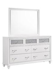 Barzini Rectangle Dresser Mirror White - Theo's Factory Direct Mattress & Furniture (Columbus, OH)