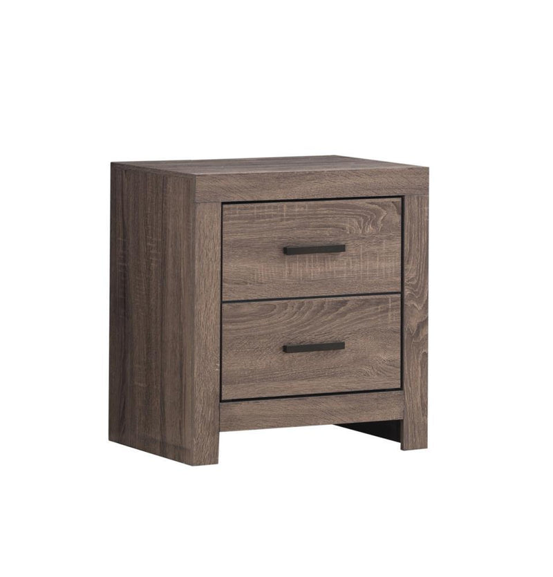 Brantford 2-drawer Nightstand Barrel Oak - Theo's Factory Direct Mattress & Furniture (Columbus, OH)
