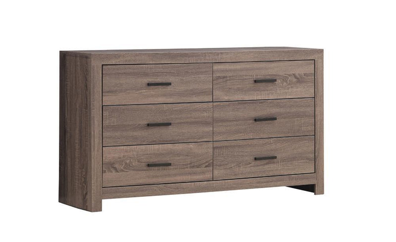 Brantford 6-drawer Dresser Barrel Oak - Theo's Factory Direct Mattress & Furniture (Columbus, OH)