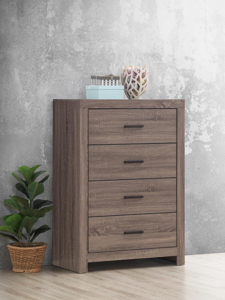Brantford 4-drawer Chest Barrel Oak - Theo's Factory Direct Mattress & Furniture (Columbus, OH)