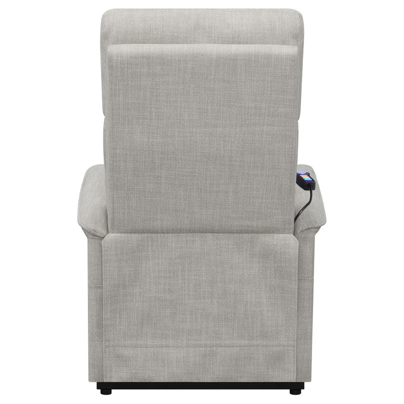Herrera Power Lift Recliner with Wired Remote Beige - Theo's Factory Direct Mattress & Furniture (Columbus, OH)