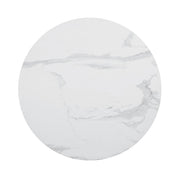 Arkell 30-inch Round Pedestal Dining Table White - Theo's Factory Direct Mattress & Furniture (Columbus, OH)