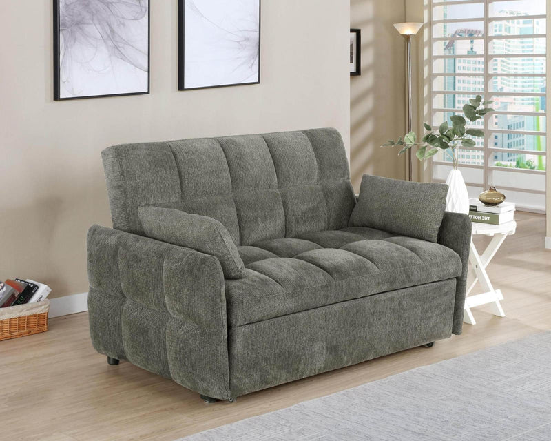 Cotswold Tufted Cushion Sleeper Sofa Bed Light Grey & Dark Grey - Theo's Factory Direct Mattress & Furniture (Columbus, OH)