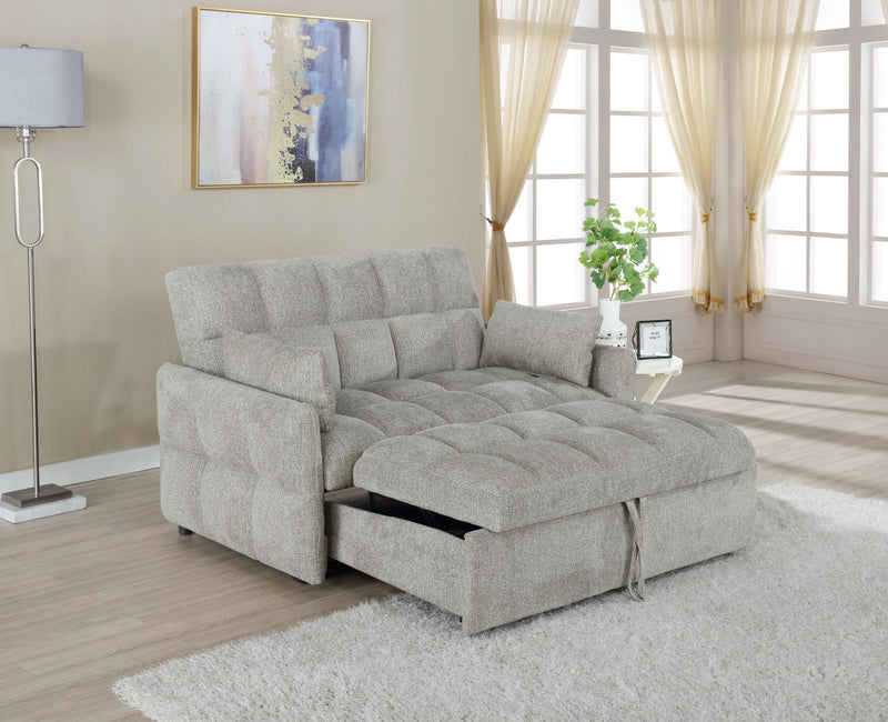 Cotswold Tufted Cushion Sleeper Sofa Bed Light Grey & Dark Grey - Theo's Factory Direct Mattress & Furniture (Columbus, OH)
