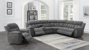 Bahrain 6-piece Upholstered Power Sectional Charcoal - Theo's Factory Direct Mattress & Furniture (Columbus, OH)