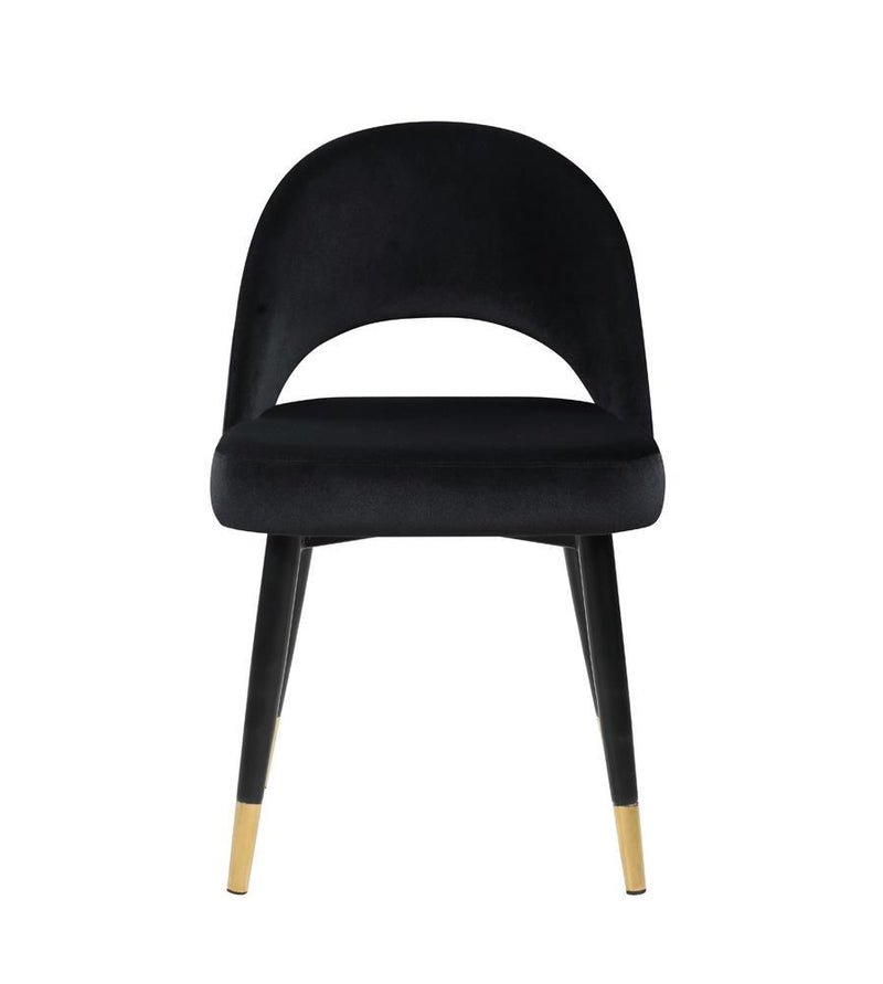 Lindsey Arched Back Upholstered Side Chairs Black (Set of 2) - Theo's Factory Direct Mattress & Furniture (Columbus, OH)