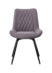 Diggs Upholstered Tufted Swivel Dining Chairs Grey and Gunmetal (Set of 2) - Theo's Factory Direct Mattress & Furniture (Columbus, OH)