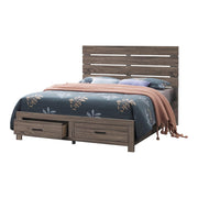 Brantford Eastern King & Queen Panel Bed Barrel Oak - Theo's Factory Direct Mattress & Furniture (Columbus, OH)
