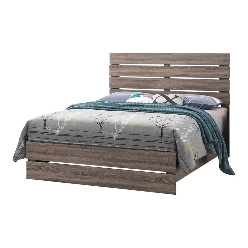 Brantford Eastern King & Queen Panel Bed Barrel Oak - Theo's Factory Direct Mattress & Furniture (Columbus, OH)