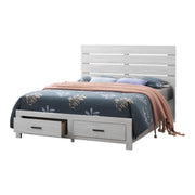 Brantford Eastern King Panel Bed Coastal White - Theo's Factory Direct Mattress & Furniture (Columbus, OH)