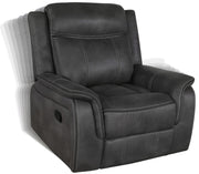 Lawrence Upholstered Tufted Back Glider Recliner - Theo's Factory Direct Mattress & Furniture (Columbus, OH)