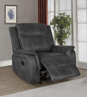 Lawrence Upholstered Tufted Back Glider Recliner - Theo's Factory Direct Mattress & Furniture (Columbus, OH)