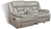 Greer Upholstered Tufted Back Glider Loveseat - Theo's Factory Direct Mattress & Furniture (Columbus, OH)