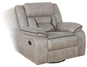 Greer Upholstered Tufted Back Glider Recliner - Theo's Factory Direct Mattress & Furniture (Columbus, OH)