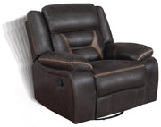 Greer Upholstered Tufted Back Glider Recliner - Theo's Factory Direct Mattress & Furniture (Columbus, OH)