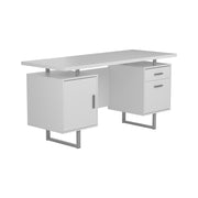Lawtey Floating Top Office Desk Weathered Grey - Theo's Factory Direct Mattress & Furniture (Columbus, OH)