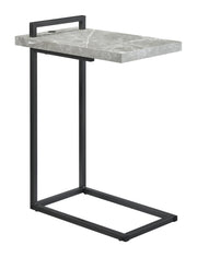 Maxwell C-shaped Accent Table Cement and Gunmetal - Theo's Factory Direct Mattress & Furniture (Columbus, OH)