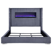 Tisdall California King, E.King & Queen Bed Grey, Black & Queen - Theo's Factory Direct Mattress & Furniture (Columbus, OH)