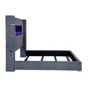 Tisdall California King, E.King & Queen Bed Grey, Black & Queen - Theo's Factory Direct Mattress & Furniture (Columbus, OH)