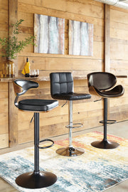 Bellatier Adjustable Height Bar Stool - Theo's Factory Direct Mattress & Furniture (Columbus, OH)