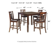 Bennox Counter Height Dining Table and Bar Stools (Set of 5) - Theo's Factory Direct Mattress & Furniture (Columbus, OH)