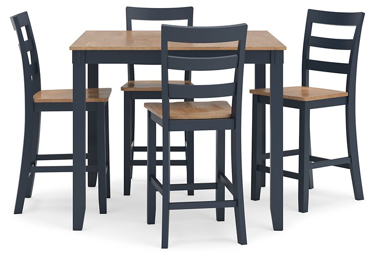 Gesthaven Counter Height Dining Table and 4 Barstools (Set of 5) - Theo's Factory Direct Mattress & Furniture (Columbus, OH)