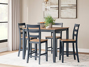 Gesthaven Counter Height Dining Table and 4 Barstools (Set of 5) - Theo's Factory Direct Mattress & Furniture (Columbus, OH)