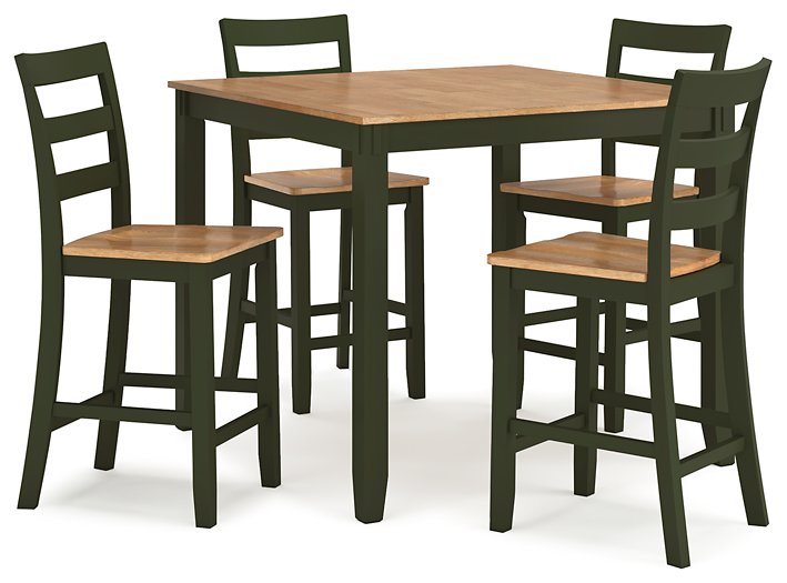 Gesthaven Counter Height Dining Table and 4 Barstools (Set of 5) - Theo's Factory Direct Mattress & Furniture (Columbus, OH)