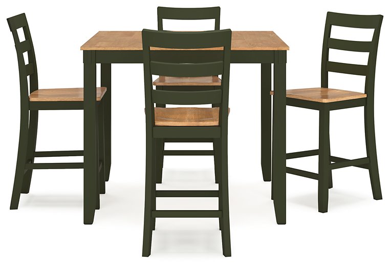Gesthaven Counter Height Dining Table and 4 Barstools (Set of 5) - Theo's Factory Direct Mattress & Furniture (Columbus, OH)