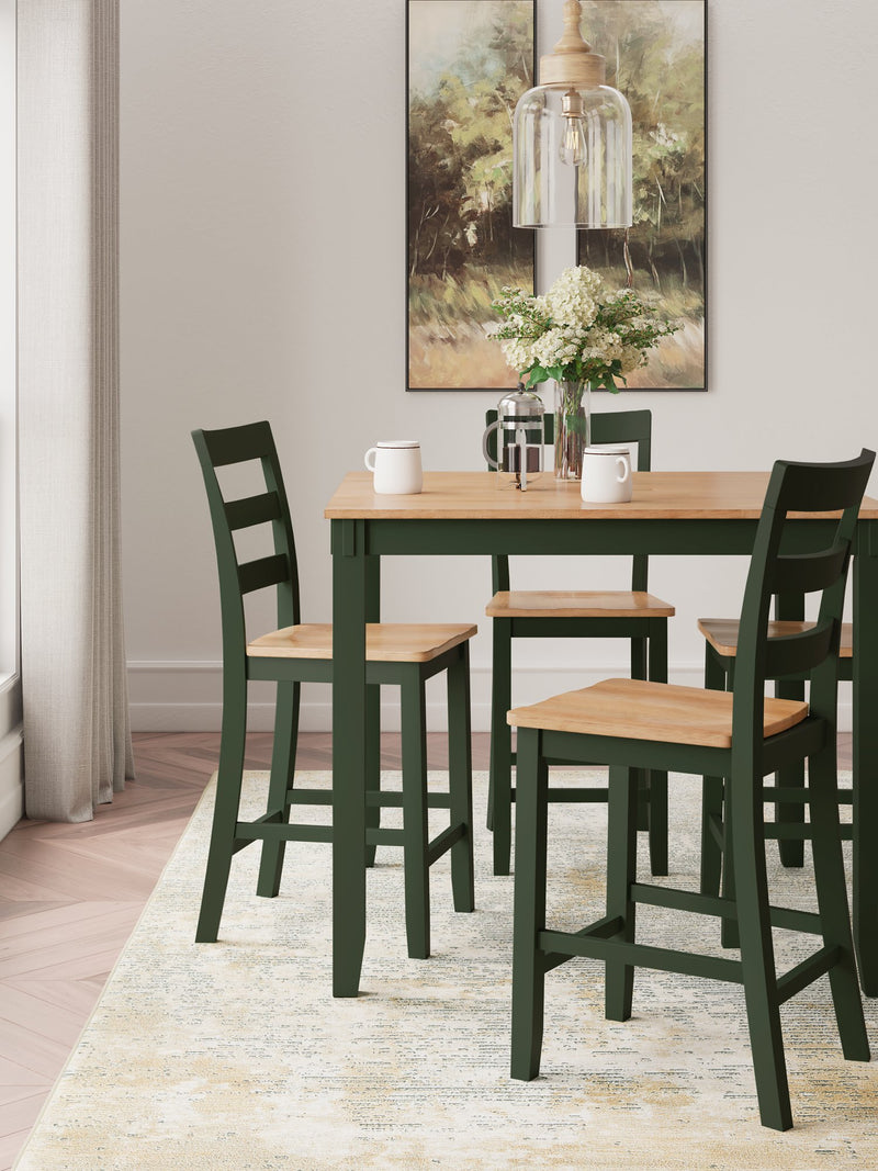 Gesthaven Counter Height Dining Table and 4 Barstools (Set of 5) - Theo's Factory Direct Mattress & Furniture (Columbus, OH)