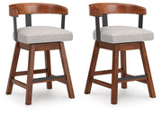 Ralene Counter Height Barstool (Set of 2) - Theo's Factory Direct Mattress & Furniture (Columbus, OH)