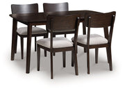 Mallenette Dining Table and 4 Chairs (Set of 5) - Theo's Factory Direct Mattress & Furniture (Columbus, OH)