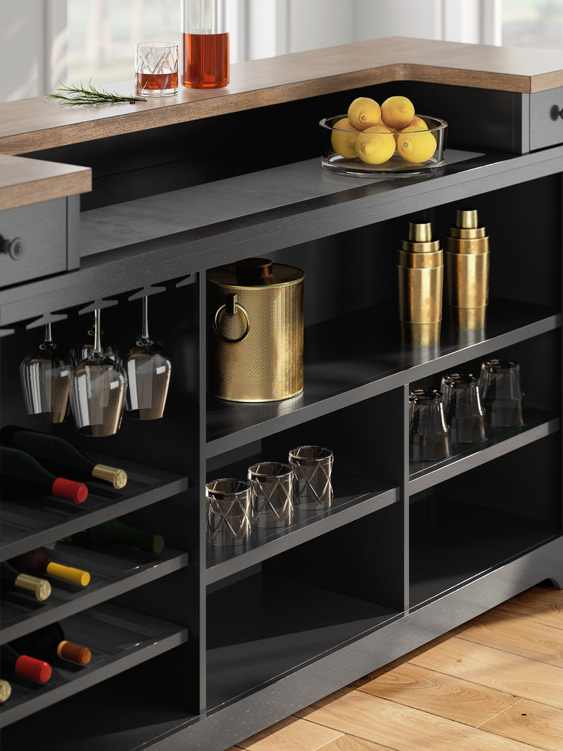 Wildenauer 78" Bar - Theo's Factory Direct Mattress & Furniture (Columbus, OH)