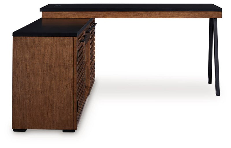 Kallari Credenza with Desk Return - Theo's Factory Direct Mattress & Furniture (Columbus, OH)