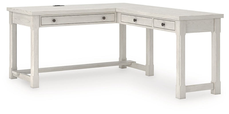 Robbinsdale L-Shaped Home Office Desk - Theo's Factory Direct Mattress & Furniture (Columbus, OH)