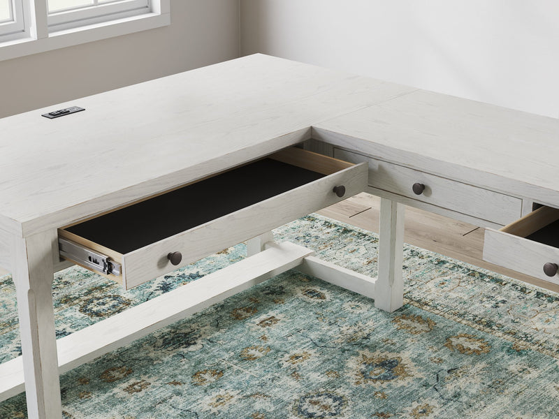 Robbinsdale L-Shaped Home Office Desk - Theo's Factory Direct Mattress & Furniture (Columbus, OH)