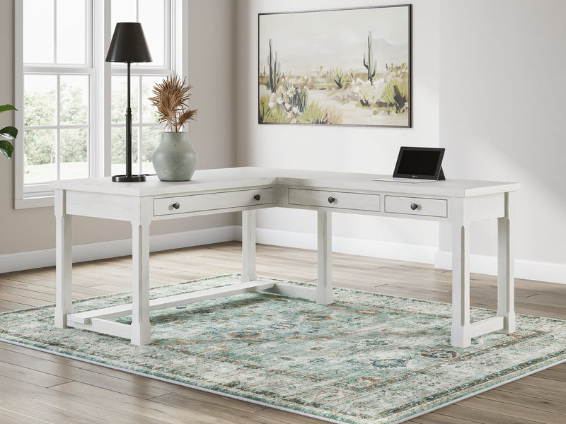 Robbinsdale L-Shaped Home Office Desk - Theo's Factory Direct Mattress & Furniture (Columbus, OH)