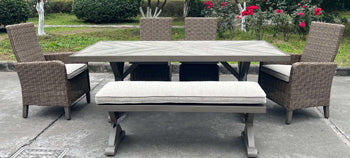 Laguna Heights Outdoor Dining Table - Theo's Factory Direct Mattress & Furniture (Columbus, OH)
