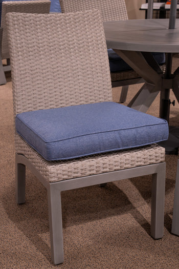 Half Moon Beach Outdoor Side Chair with Cushion (Set of 2) - Theo's Factory Direct Mattress & Furniture (Columbus, OH)