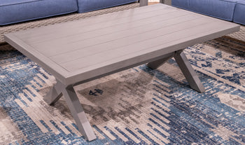 Half Moon Beach Outdoor Coffee Table - Theo's Factory Direct Mattress & Furniture (Columbus, OH)