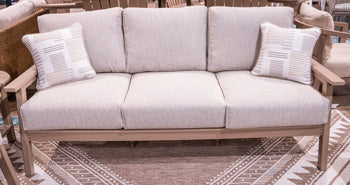 Grover Beach Outdoor Sofa with Cushion - Theo's Factory Direct Mattress & Furniture (Columbus, OH)